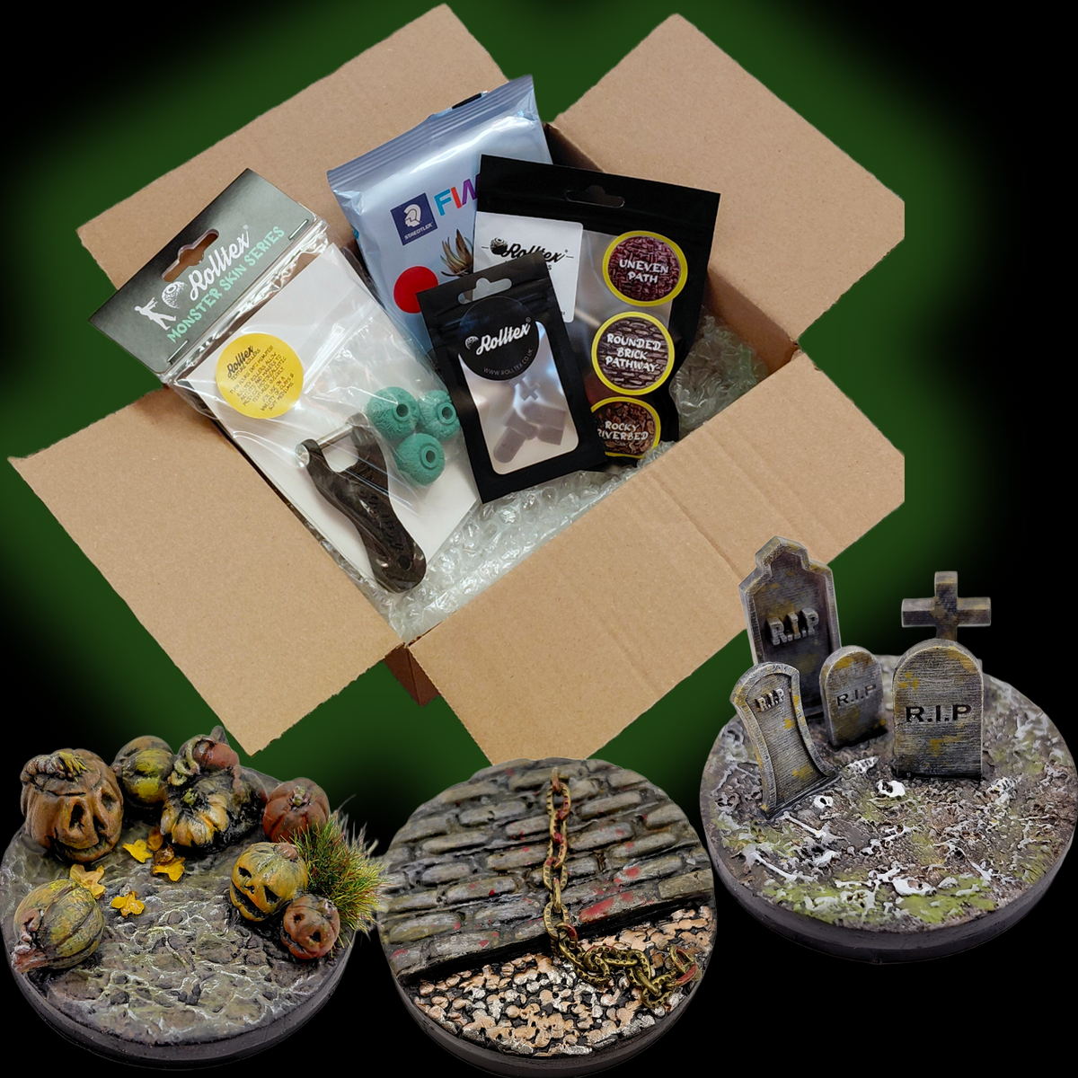 Spooky Basing Bundle - Texture Rollers Set